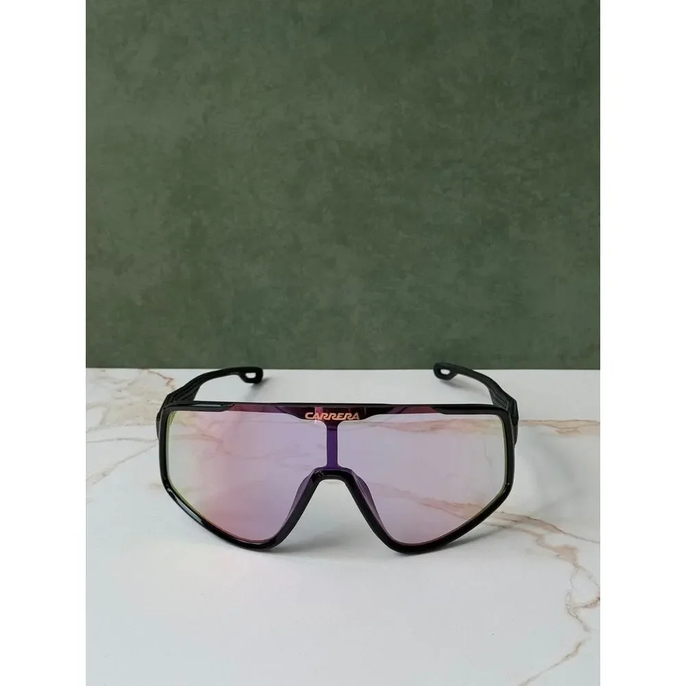 NEW Carrera 4017/S Mask Shield Sunglasses Black Mirror Lens - Picture 4 of 7